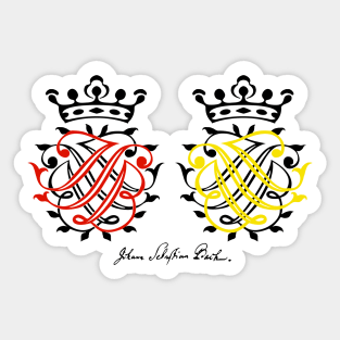 Johann Sebastian Bach seal Sticker